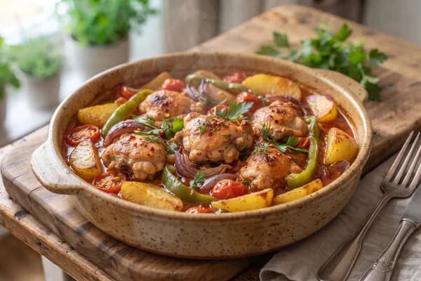 Tavuklu Patates Yemeği